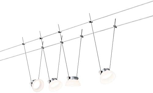 Paulmann 50016 SmartHome Bluetooth IceLED Wire System 4x4W Chrome matt/White 230V/12V DC, Metal, 16 W