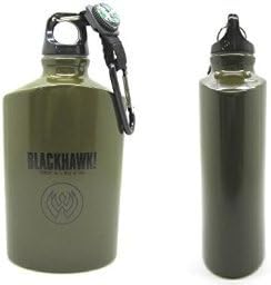 Amazon ミリタリー 水筒 ミリタリータイプのオシャレな軍用水筒 アルミ製で頑丈でデザインも最高にカッコイイ コンパス付の本格装備 M 500ml Black Hawk タイプ サバイバルゲーム用プロテクター 通販