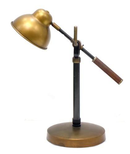 Generic Antique Brass Table Lamp Handmade Electric Bedside Lamp Home