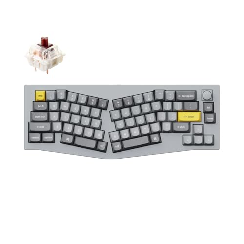 Keychron Q8 �L�� �J�X�^�� ���J�j�J�� �L�[�{�[�h�m�u�o�[�W���� 65% Alice ���C�A�E�g QMK/VIA �v���O�����\ �z�b�g�X���b�v�\ Gateron G Pro �u���E���X�C�b�` �_�u���K�X�P�b�g Mac Windows Lin