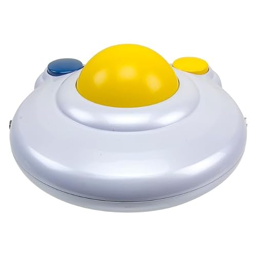AbleNet Kinderboard and BIGtrack 2 Combo - Accessible Typing and Precise Cursor Control - Large Print Color Coded Keyboard and Trackball Mouse - Product #12000006-12000019