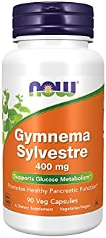NOW Supplements, Gymnema Sylvestre 400 mg, Supports Glucose Metabolism*, 90 Veg Capsules