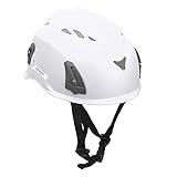 Ejoyous Rock Climbing Helmet, Kids Adults Mountaineering Helmet Outdoor Safety Head Guard Adjustable for Hiking Caving Search (White)