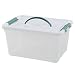 Pekky Plastic Small Handle Storage Box for Art Craft and Cosmetic (Pink)