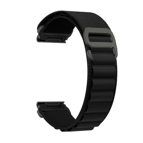 [�����ȓX] �ɓK��Garmin Fenix7S 7X �i�C�����E�H�b�`�X�g���b�v �N�C�b�N�����[�X 6X Pro Enduro Instinct Mk1 EPIX Gen2 20mm 22mm 26mmfenix �A�[���X�g���b�v(Black,26mm)