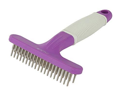 Poodle Pet Dog Grooming Rake| Dematting Tool with Stainless Steel Shedding Comb