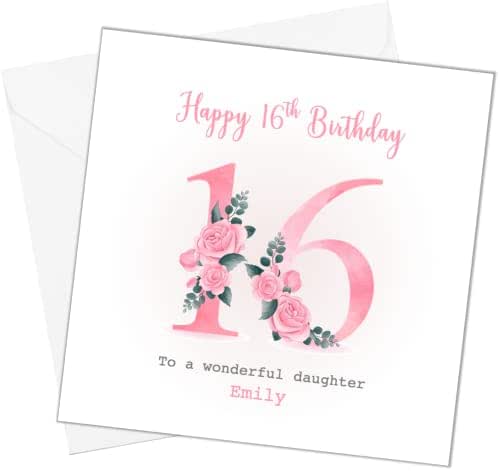 Girl In Butterfly Dress Personalise Age Granddaughter Birthday Card At - Foto 3