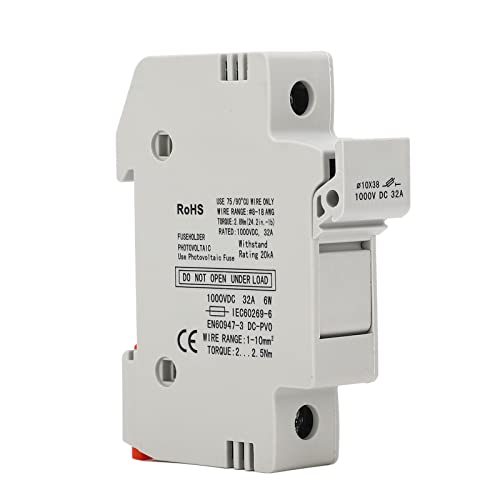 Suporte de fusível solar PV, lindo kit de fusíveis de alta resistência multiproteção 1000 VCC solar