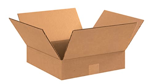 Image of Secure Seal - 25 Pack of 15x15x3 inch Corrugated Cardboard Packing Shipping Mailing Moving Carton Boxes Cube