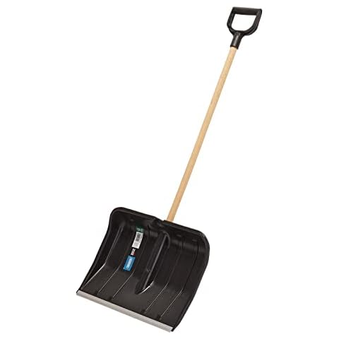 Draper 94107 Large Snow Shovel with Wooden Handle Cover
