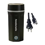 Toysmith【2024新登場】電気ポット ポータブル 電気ケトル 小型 日本対応 旅行用 110V 携帯湯沸かし器 トラベルケトル 空焚き防止 漏れない 水筒 急速沸かし ポータブル 電気ティーケトル 304ステンレス鋼 お茶作り/ブリューミルク コーヒー 紅茶に使用 コンパクト 屋外 ホテル 事務室 寮 誕生日 プレゼント ギフト, 黒