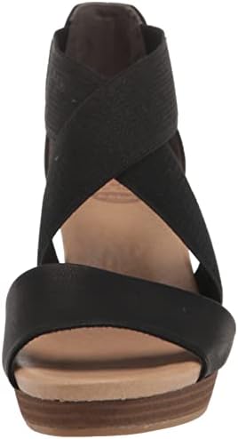 Dr. Scholl's Shoes Womens Barton Band Wedge Black Smooth 8 M | Image 1