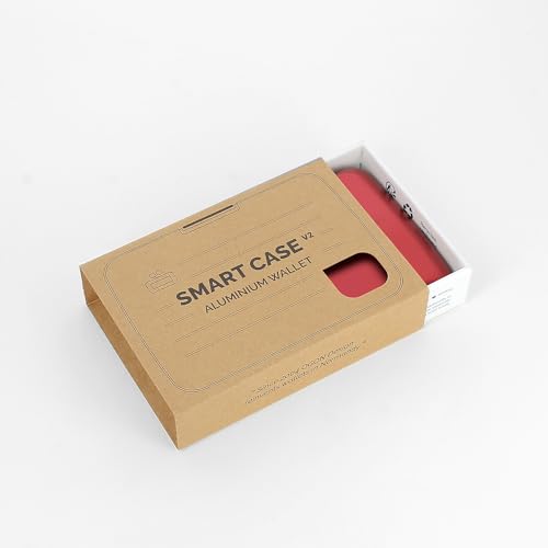 Image of OGON -DESIGNS- Aluminum card holder with metal lock, RFID protection against fraud and demagnetization, compact wallet, Smart Case OSLO model