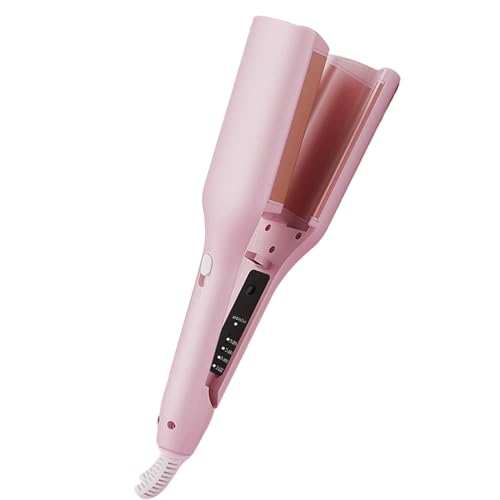 Fer A Gaufrer Les Cheveux, Fer À Boucler Avec Technologie Ionique Négative Fers À Onduler French Anti Brûlure Outil De Coiffure Pour Cheveux Longs Courts, 29x6x6cm