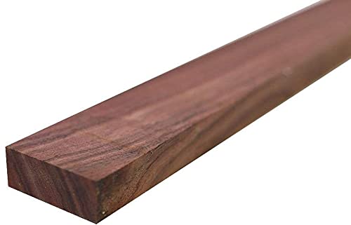 Pack of 5, Indian Rosewood Lumber Boards/Cutting Board Pieces - 3/4" x 2" x 18"