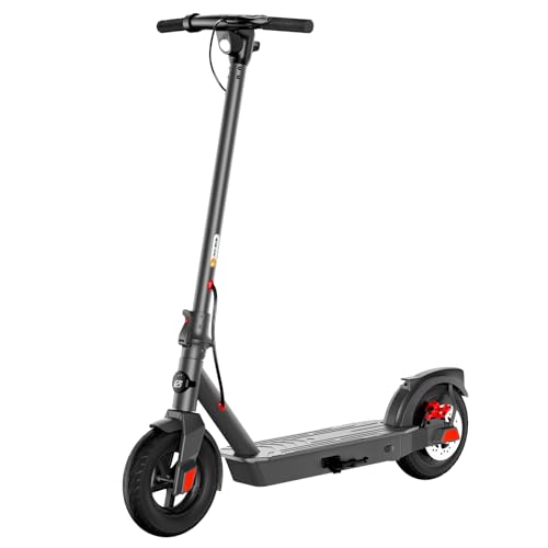 Trottinette Électrique Adulte 10 Pouces Electric Scooter, Autonomie Maxi 32 km, Moteur de 500W crête, Trottinette Electrique Pliable 36V 7.8Ah, Double Freins, Pneus nid d'abeille Anti-crevaiso