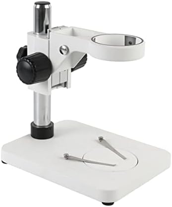 Adjustable 76mm Microscope Stand for Trinocular Microscopes - Durable Big Black Holder for Enhanced Stability and Observation