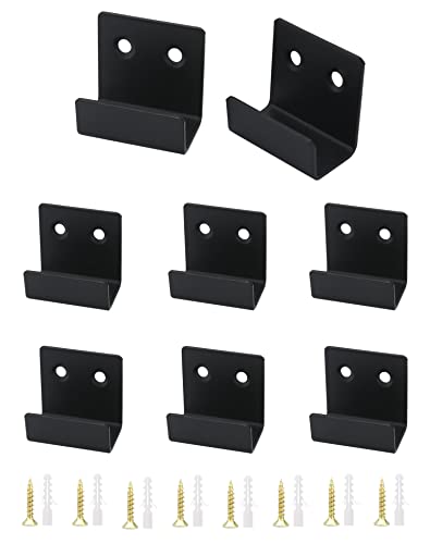 QWORK® 8 Stück U Winkel Halterung Edelstahl, Schwerlast Keramikfliesen Display Wandhaken mit...