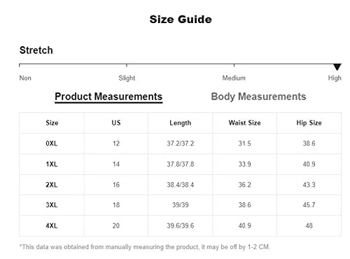 Floerns Women's Plus Size High Waist Stretch Elegant Bodycon Pencil Long Skirt Black 3Xl #TOP5