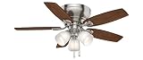 Casablanca Durant, Indoor, Ceiling Fan, Pull Chain, 44 inch, Brushed Nickel
