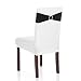 Anself Wedding Elastic Spandex Chair Cover Sashes Bows Elastic Chair Bands With Buckle 50PCS