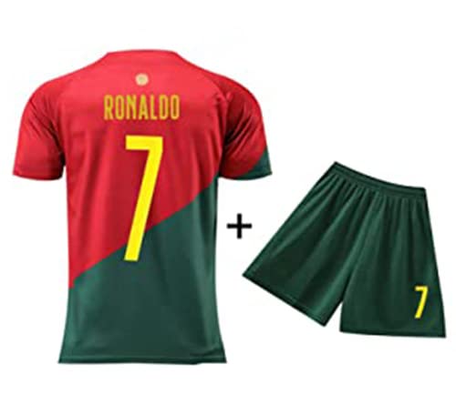 Pipons Portugal Soccer Jersey For Men Women Youth Kids Football Jersey Kit With Shorts/Soccer Shirts For Kids (20) #TOP1