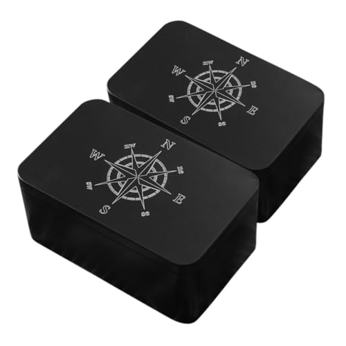SOLUSTRE 2pcs Iron Tarot Card Storage Box Elegant Design for and Portable Container for Game Accessories