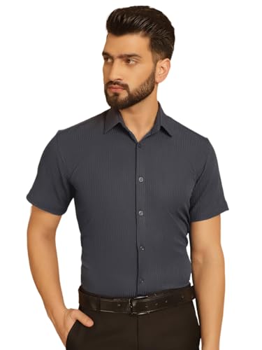 Image of Indian Needle Men's Striped Regular Fit Shirt