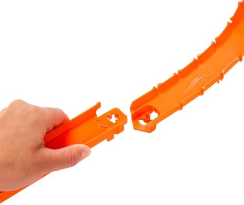 Hot Wheels Oyuncak Araba Parça Seti, Track Creator Deluxe Paketi ve 2 1:64 Ölçekli Döküm Araçlar, 25 Feet Farklı Uzunlukta Hızlı Geçmeli Parça ve Konnektörler (Amazon'a Özel) - Görsel 3