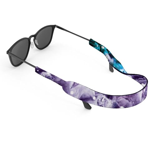 WIRESTER Fashion Eyeglasses Strap, Floating Sunglass Holder Strap, Safety Flexible Neoprene Eyewear Retainer for Men Women - Purple Mixed Oil Paint