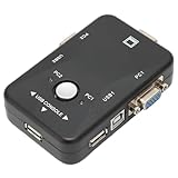 USB 2,0 KVM Ultra HD 1920x1440 Plug and Play Dual KVM