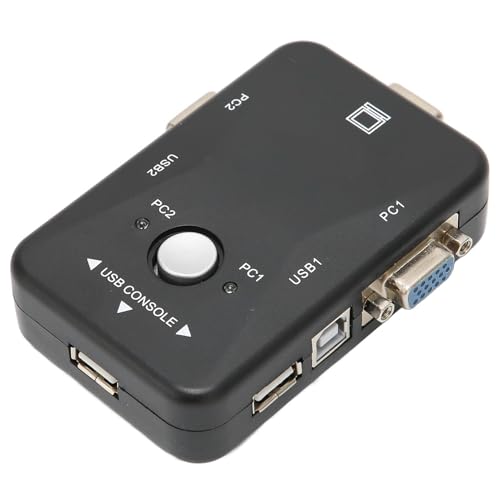 USB 2,0 KVM Ultra HD 1920x1440 Plug and Play Dual KVM