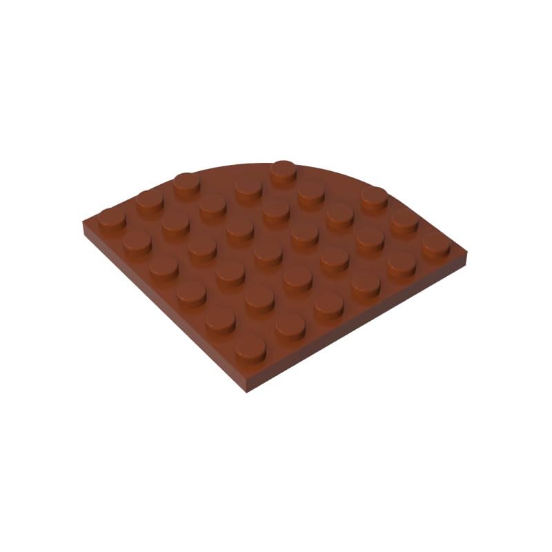 XYEIUGO 6003 Circular Plate Round Corner 6x6, Reddish Brown, 10 PCS โ image 1