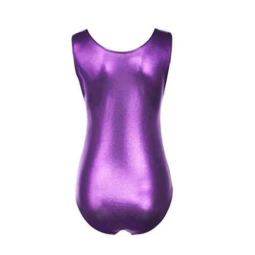 Gymnastics Leotards For Women Adults Ballet Leotard Sparkle Sleeveless Athletic Gymnastics Costumes Bodysuits Dance Wear Purple #TOP7