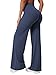 YEOREO Workout Leggings Womens No Front Seam Straight Leggings 31.5