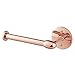mDesign Modern Metal Toilet Tissue Paper Roll Holder and Dispenser for Bathroom Storage - Wall Mount, Holds and Dispenses One Roll, Mounting Hardware Included - Rose Gold