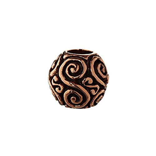 Perlas vikingas para el pelo NKlaus Valdis 40511 cuentas de bronce estetica nordica