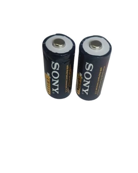 Compatible with Sony LR123A 2200mAh 3.7V Rechargeable Li-ion Battery Diameter: 17 mm × Length: 34.5 mm (2 Pcs).-image-37
