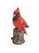 Little Cardinal Perched on a Branch Figurine