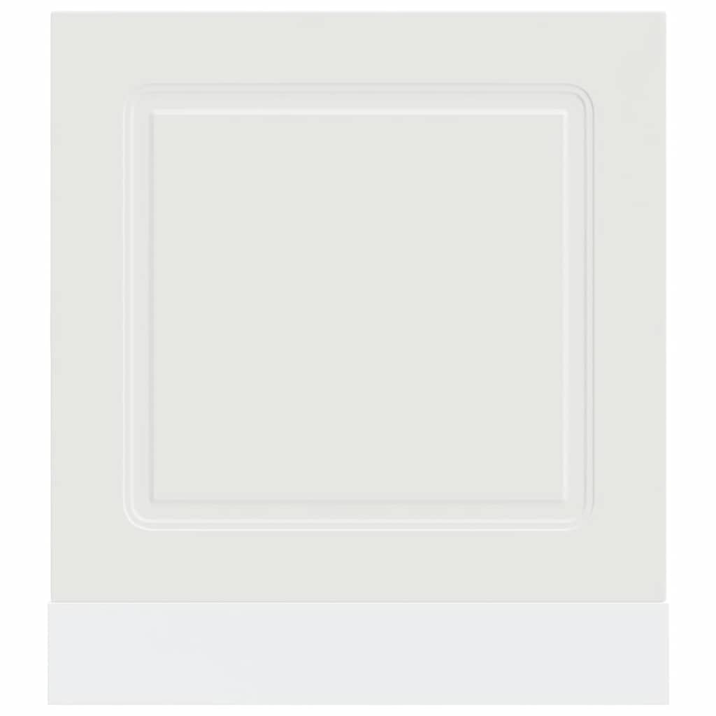 vidaXL Panneau de Lave-Vaisselle Kalmar Blanc 60x1,5x57 cm, Panneau Avant de Lave-Vaisselle, Panneau, Panneau de Porte Avant de Lave-Vaisselle