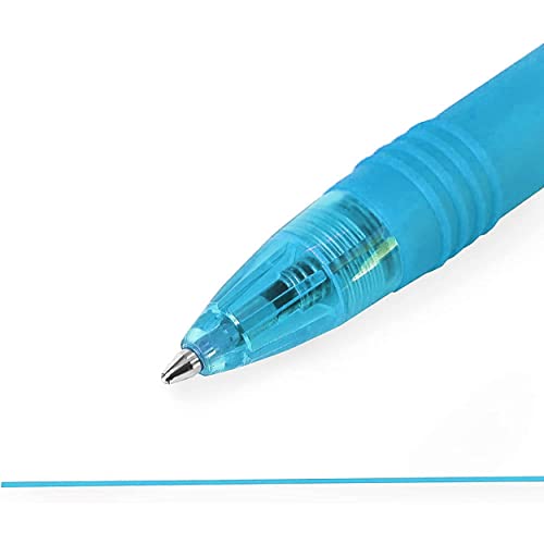Zebra Z-Grip Smooth Ink Ballpoint Pen - 1.0mm - Pack of 6 Pens - in Zebra Envelope Gift Packaging (Light Blue) - Image 4