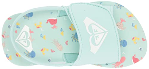 Image of Roxy Girl's TW Finn Sling Back Flip Flop Sandal Sandal, NAVY DREAM, 7 M M US Toddler