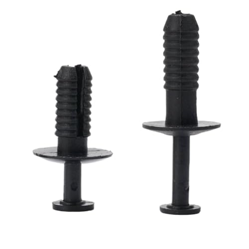 Retenedor tipo empuje y clips de expansión para coche de 20 piezas de plástico negro