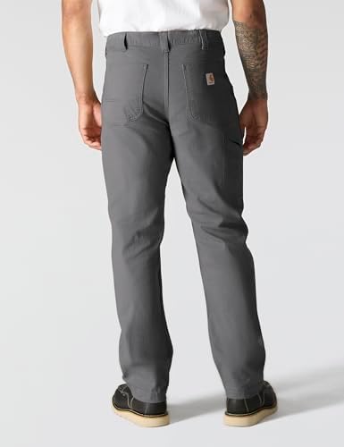 Carhartt Men's Rugged Flex Rigby Dungaree Pant, Gravel, 38W X 32L - 1