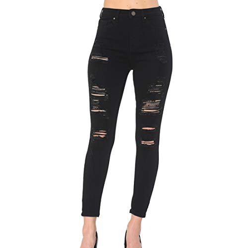 Wax Women's Push-Up 3 Button Skinny True Stretch Jean Butt I Love!2