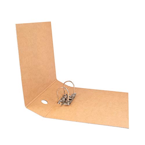 Original Falken 10er Pack Vegan-Ordner Pure Nature. Made in Germany. 8 cm breit DIN A4 Braun Aktenordner Briefordner Büroordner Pappordner Schlitzordner