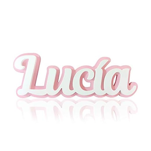 DON LETRA - Nombres Decorativos Personalizados para Pared y Puerta, Nombre Decorativo para Decorar Habitación Infantil y Dormitorio de Bebé, Tamaño 30 x 12 (aprox.) x 2.3 cm