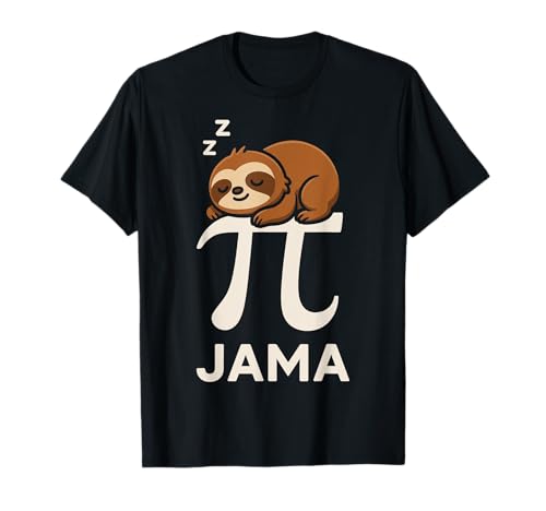 Pi Jama Maglietta Divertente Matematica Sogno pigro Geek Maglietta