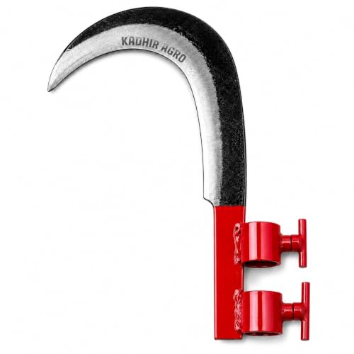 Image of Heavy Duty Coconut Plucker & Tree Cutter Tool | Branch Cutter | Grass Sickle Cutter Head | Multipurpose Agricultural Hand Tool for Farming