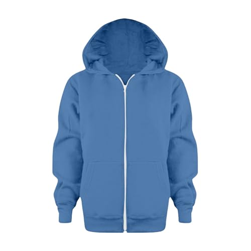 Sweat-shirt unisexe confortable et stylé veste longue à fermeture éclair pour enfants